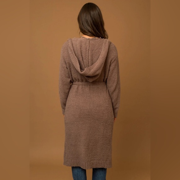 NEW Warm & Fuzzy Super Soft Belted Cardigan - Picture 2 of 2